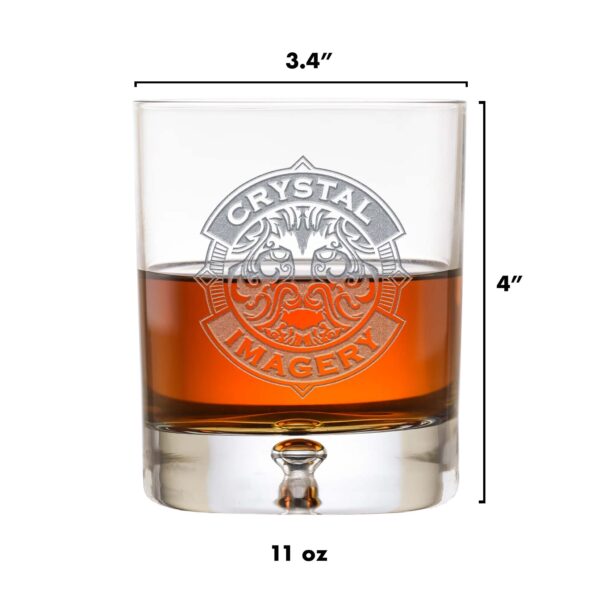 limotti Birdie Juice Crystal Rocks Glass – Personalized Golf Lover’s Whiskey Tumbler - Image 2