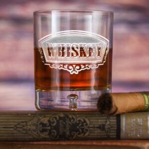 limotti Whiskey Banner Glass – Premium Engraved Tumbler for Bourbon & Spirits